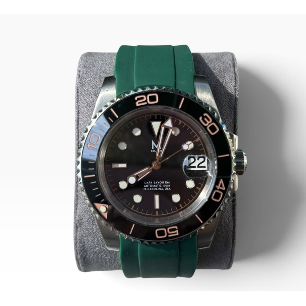 Monterey Watch Co Blacktip Standard Automatic Diver Watch 40mm NH35A Box Links